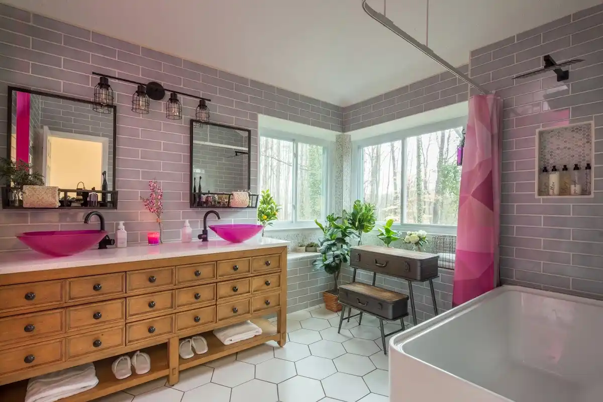 Bathroom renovation after water damage restoration in Wethersfield