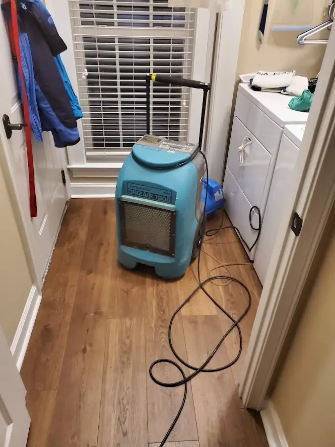 Commercial dehumidifier deployed for Flood Damage Cleanup in Wethersfield