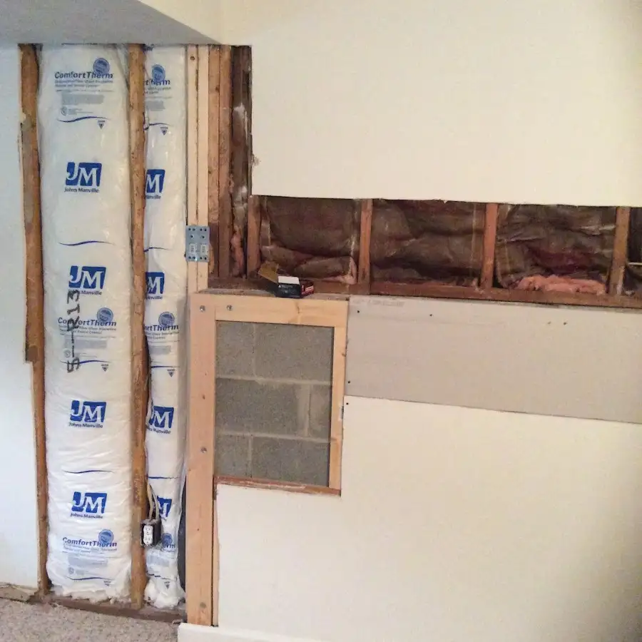 Wall insulation replacement during Odor Removal & Deodorization in Wethersfield